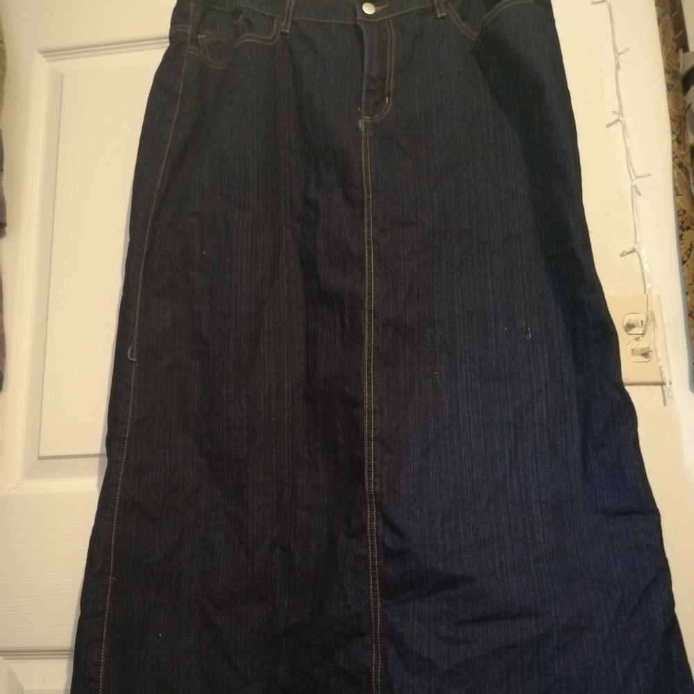 Dungaree long skirt